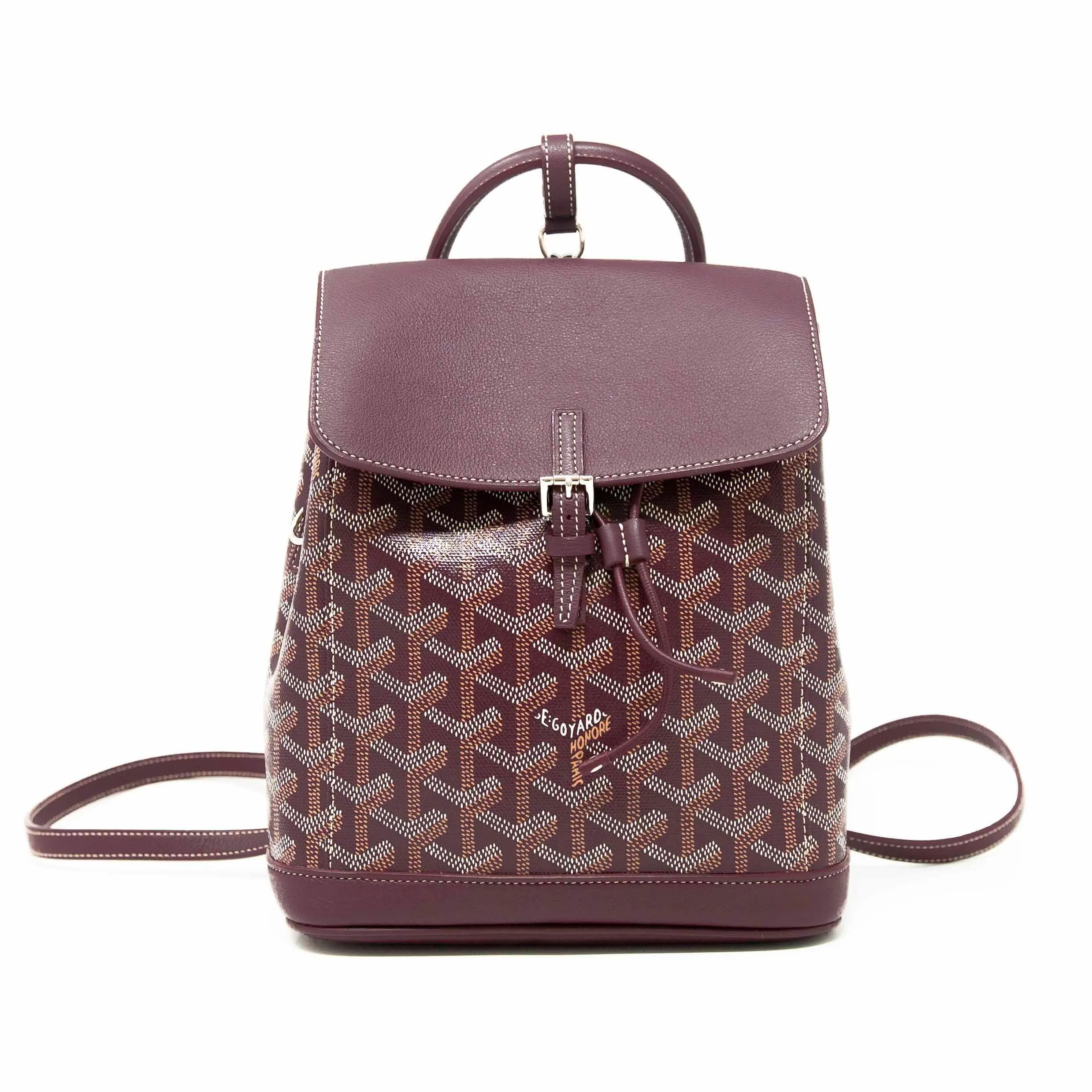 Goyard Burgundy Mini Alpin Backpack