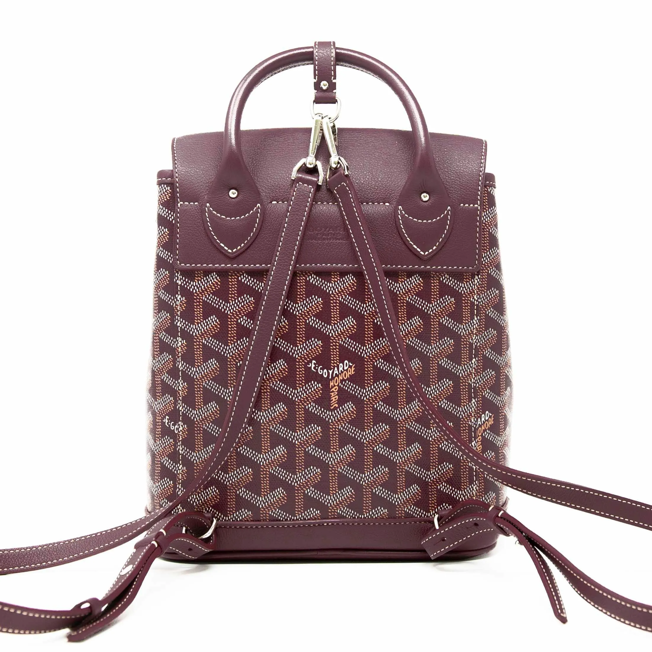 Goyard Burgundy Mini Alpin Backpack