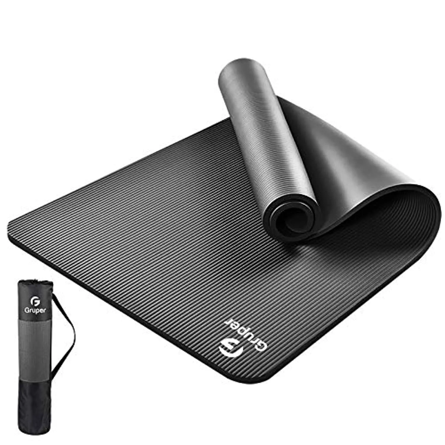 Gruper Thick Yoga Mat Non Slip, Large Size 72"L x 32"W, Premium Exercise & Fitness Mat with Carrying Strap and Bag,Workout Mats for Home