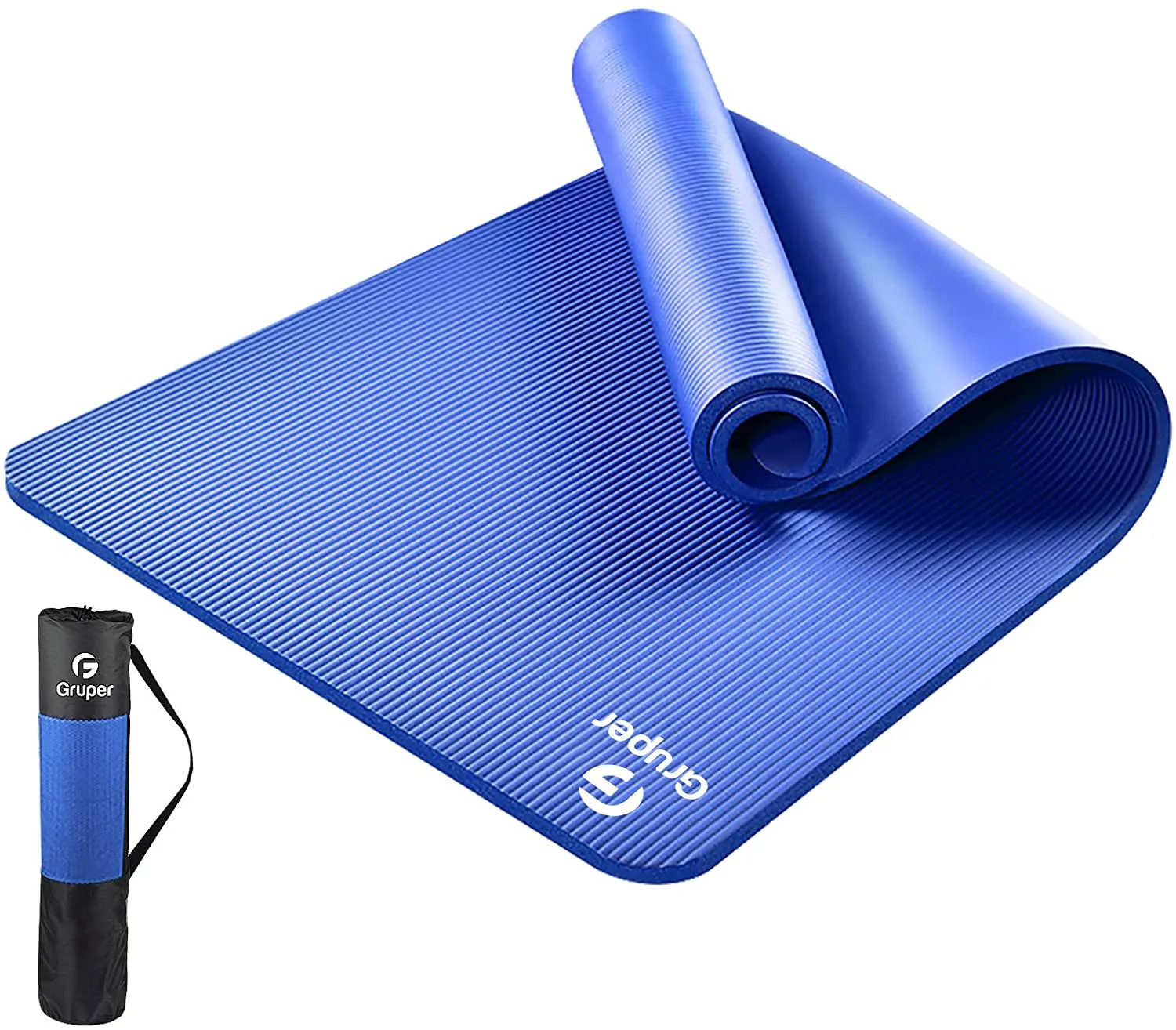 Gruper Thick Yoga Mat Non Slip, Large Size 72"L x 32"W, Premium Exercise & Fitness Mat with Carrying Strap and Bag,Workout Mats for Home