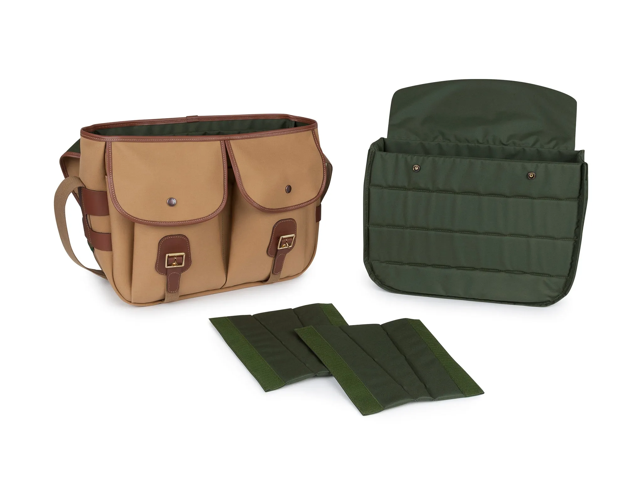 Hadley Large Pro Camera/Laptop Bag - Sage FibreNyte / Chocolate Leather