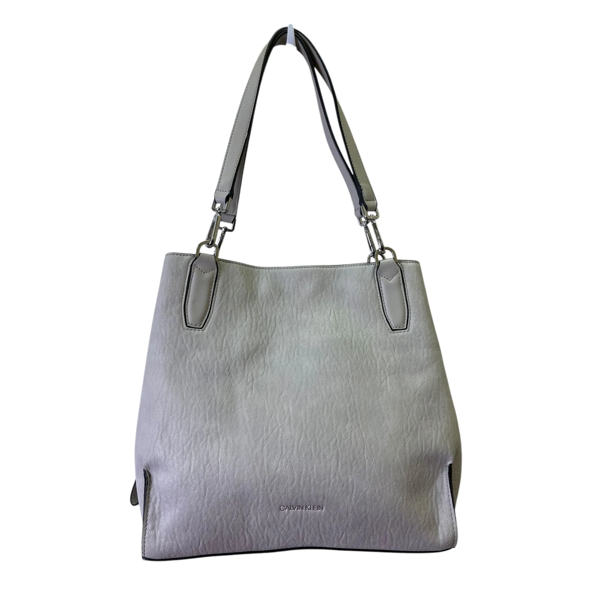 Handbag By Calvin Klein In Grey, Size:Large