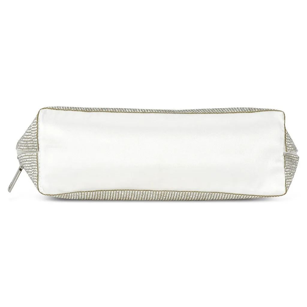 Iscream Crystal Oval Cosmetic Bag - White / Clear