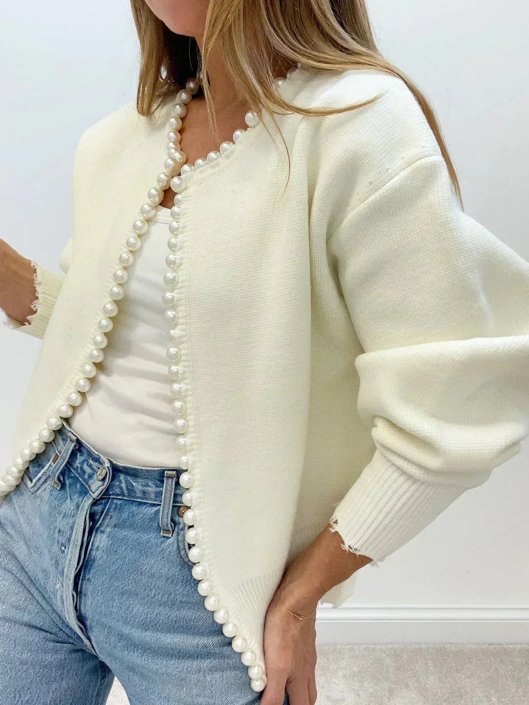 Ivyshape | Chic Beaded Cardigan