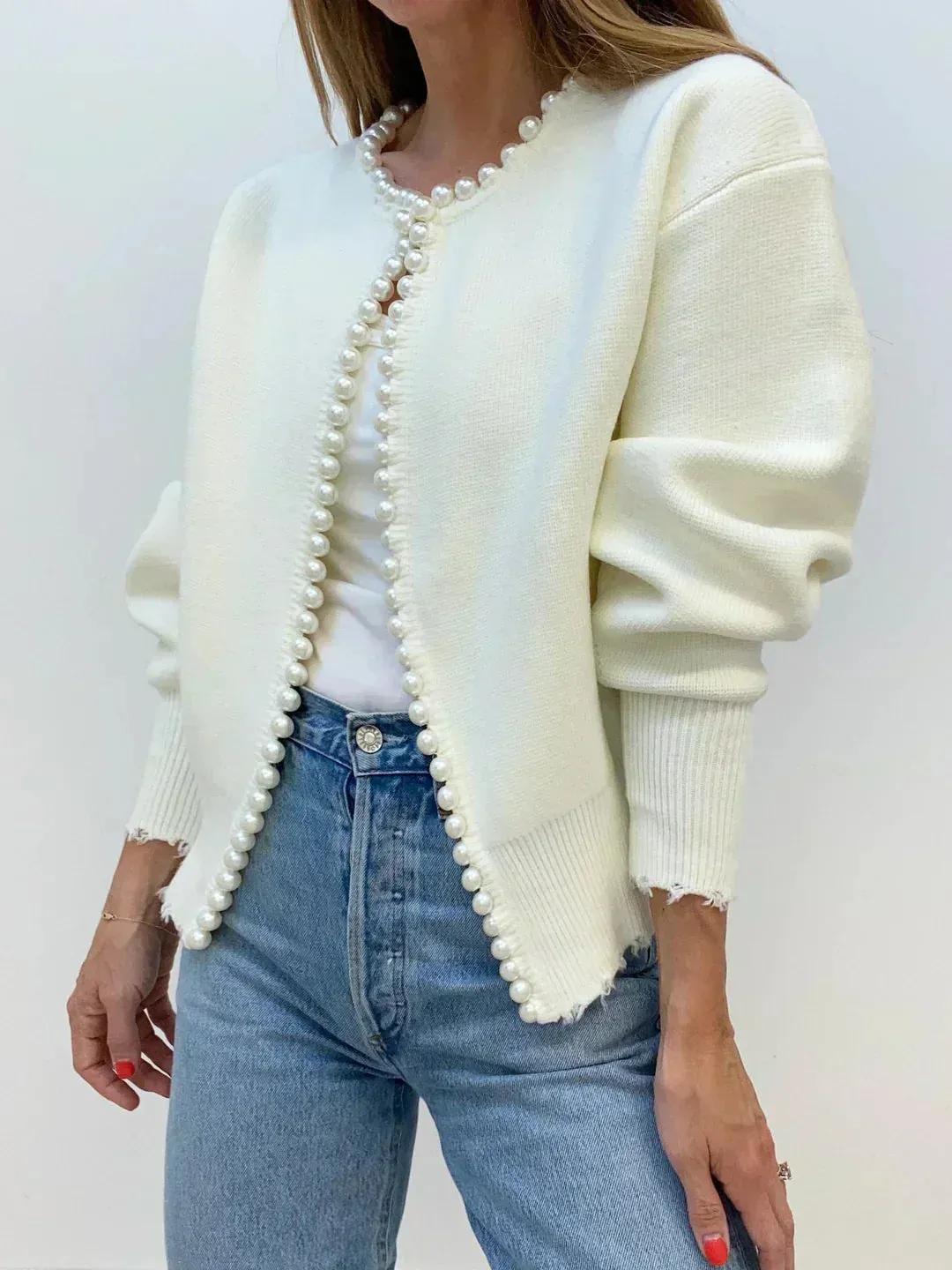 Ivyshape | Chic Beaded Cardigan