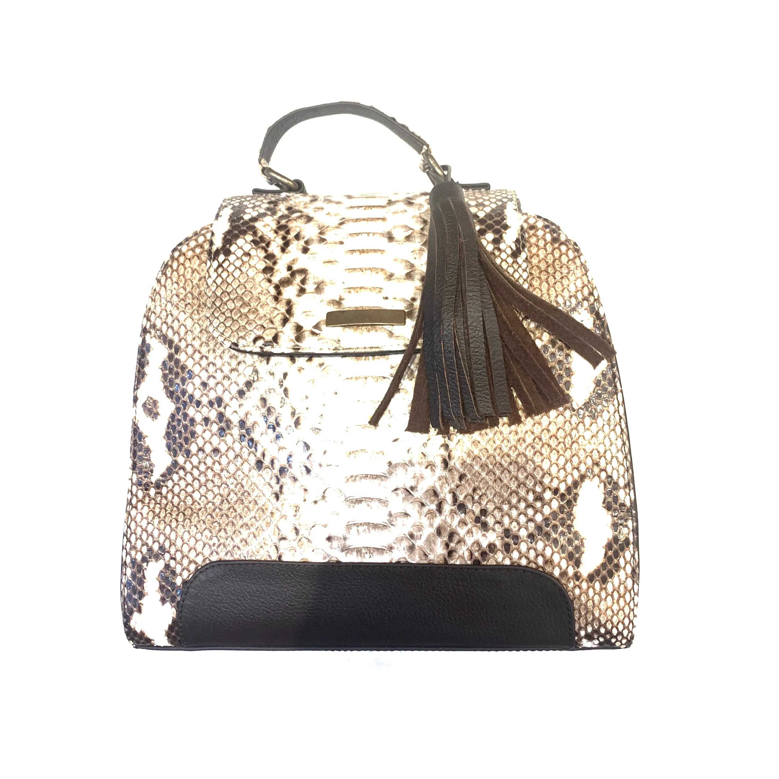 Kashani Ladies Natural Python Skin Handbag