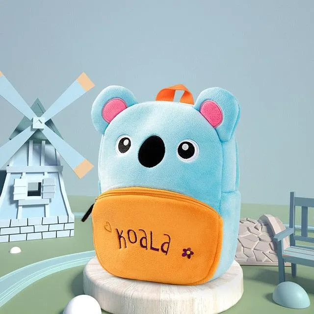 Kawaii Animals Plush Kid's Backpack - Kawaii Bag