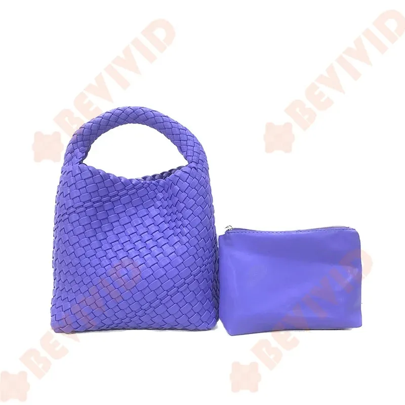 Knitting Handbag For Women Small Size Woven Tote Bag