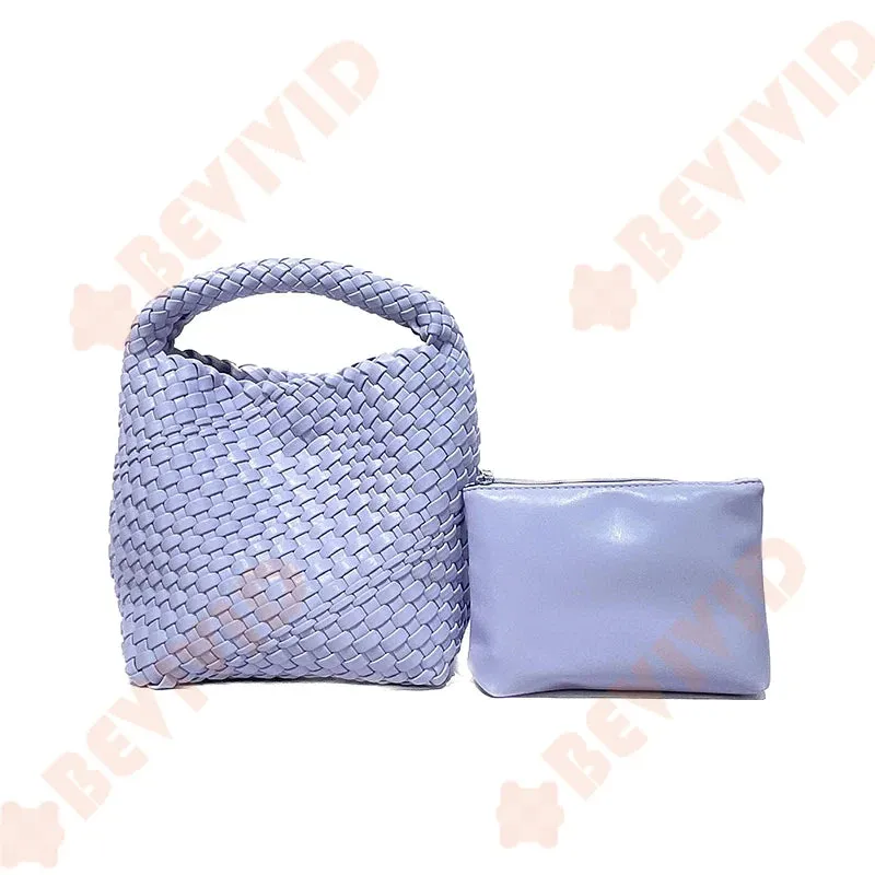 Knitting Handbag For Women Small Size Woven Tote Bag