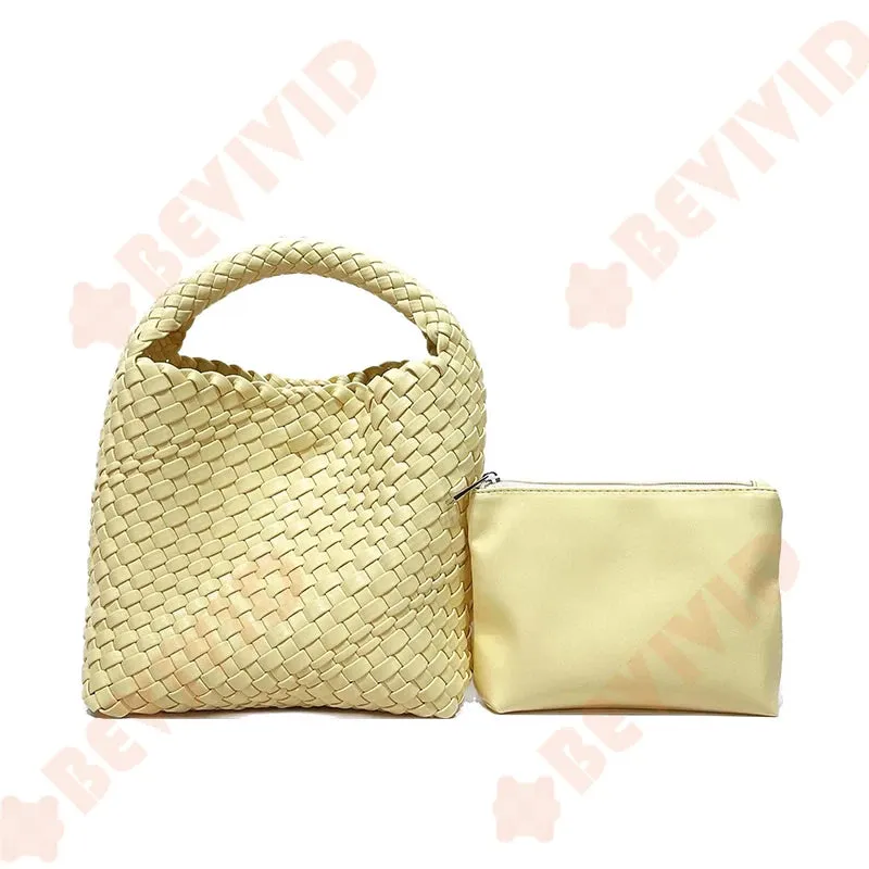 Knitting Handbag For Women Small Size Woven Tote Bag