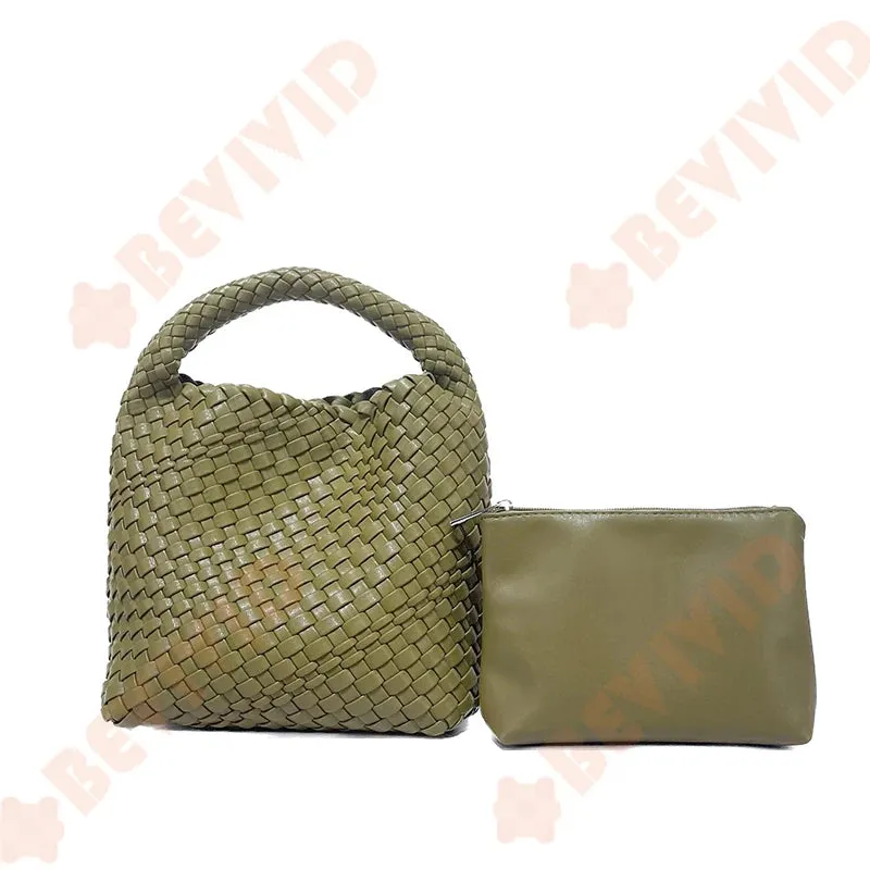 Knitting Handbag For Women Small Size Woven Tote Bag