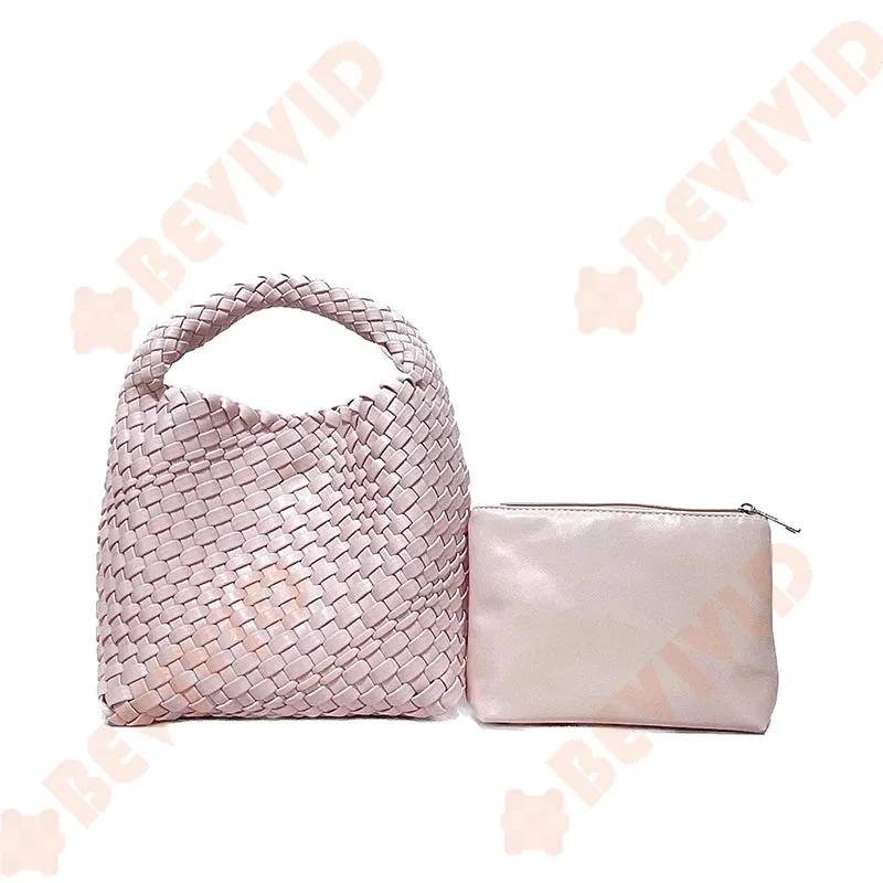 Knitting Handbag For Women Small Size Woven Tote Bag