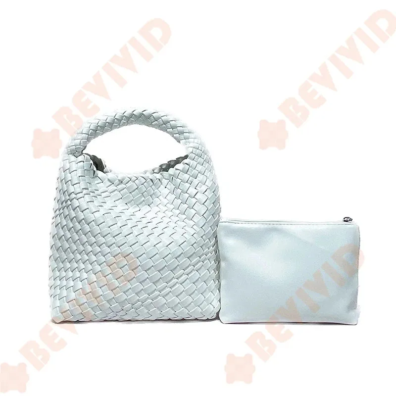 Knitting Handbag For Women Small Size Woven Tote Bag