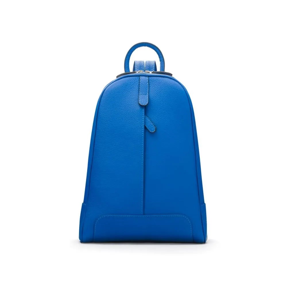 Ladies Leather Backpack - Cobalt