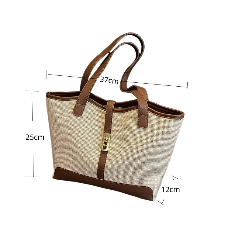 Large Capacity Canvas  Shoulder Tote Bag