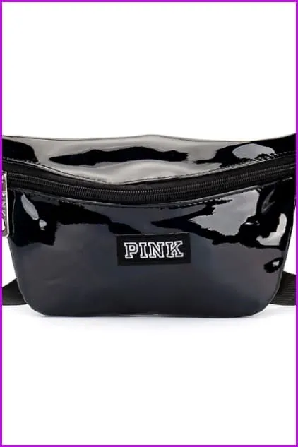 Laser Fanny Pack Pink Girl Bag Waist Bag Women Travel Handbags F093