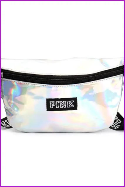 Laser Fanny Pack Pink Girl Bag Waist Bag Women Travel Handbags F093