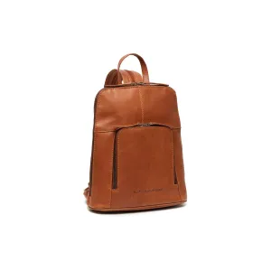 Leather Backpack Cognac Vivian