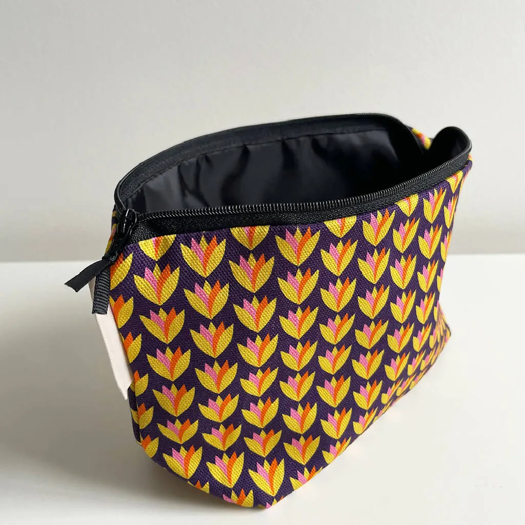 Lily Cups Cosmetic Bag in Plum