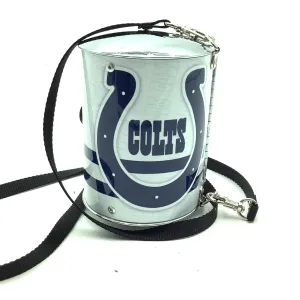 Little Earth Crossbody White & Blue Colts Cylinder Tin