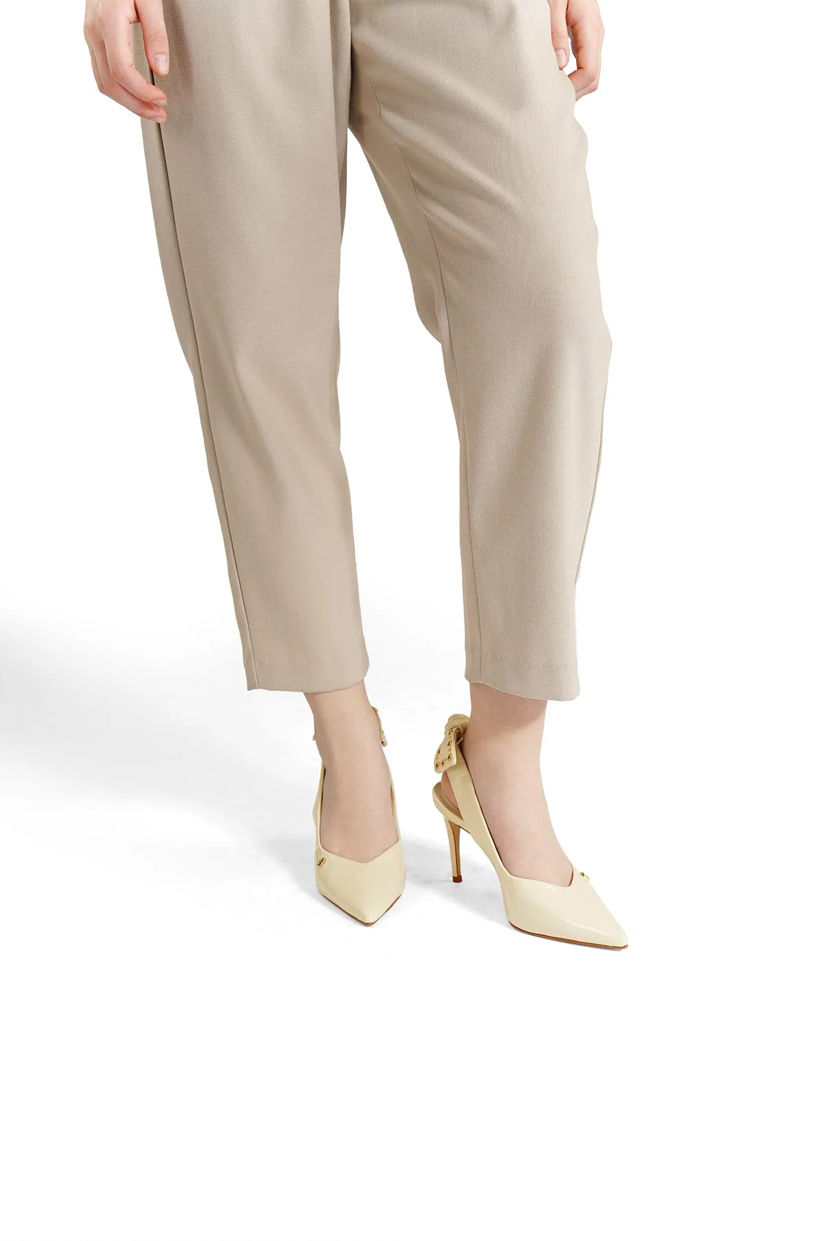 Lola Slingback Heels - Sand