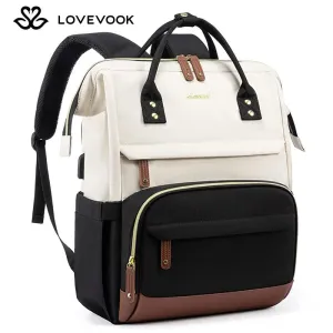 LOVEVOOK New Year 15.6-17.3 Laptop Backpack for Women, Backpack Purse for Girls with Anti-Theft Pocket, Travel Backpack for Girls with USB Port, Carry on Bag for Teacher, Nurse and College.