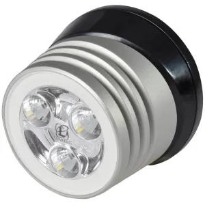 Lumitec Zephyr LED Spreader/Deck Light, Brushed Black Base, White Non-Dimming