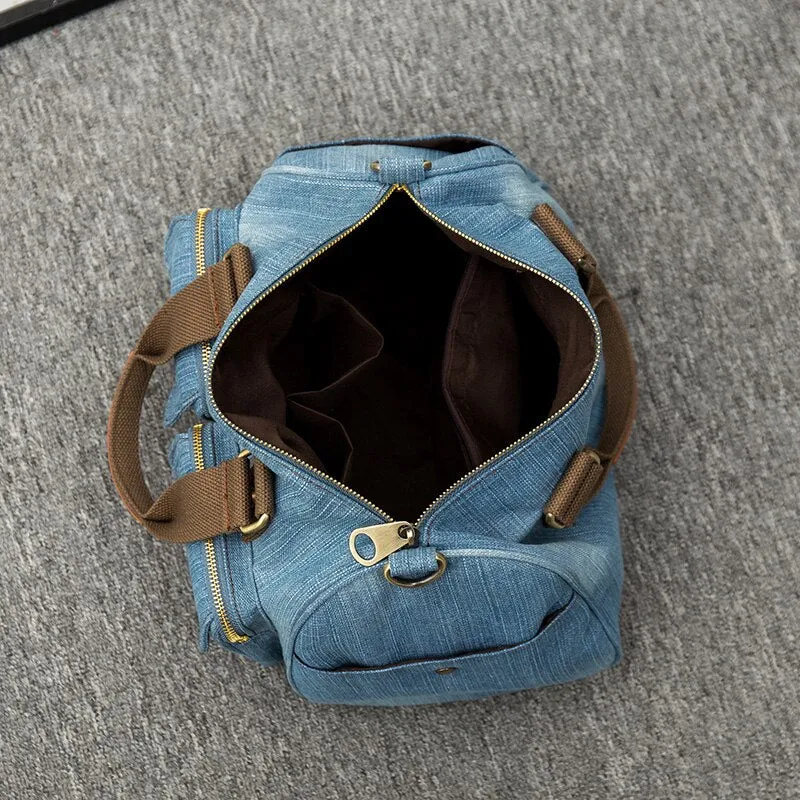 Luxury Brand Women handbag Casual Denim Shoulder Crossbody Bag for Female big Totes Large capacity Travel bag blue Bolsa