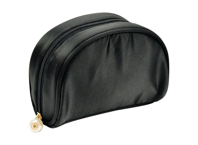 May Time Satin Black Make up bag