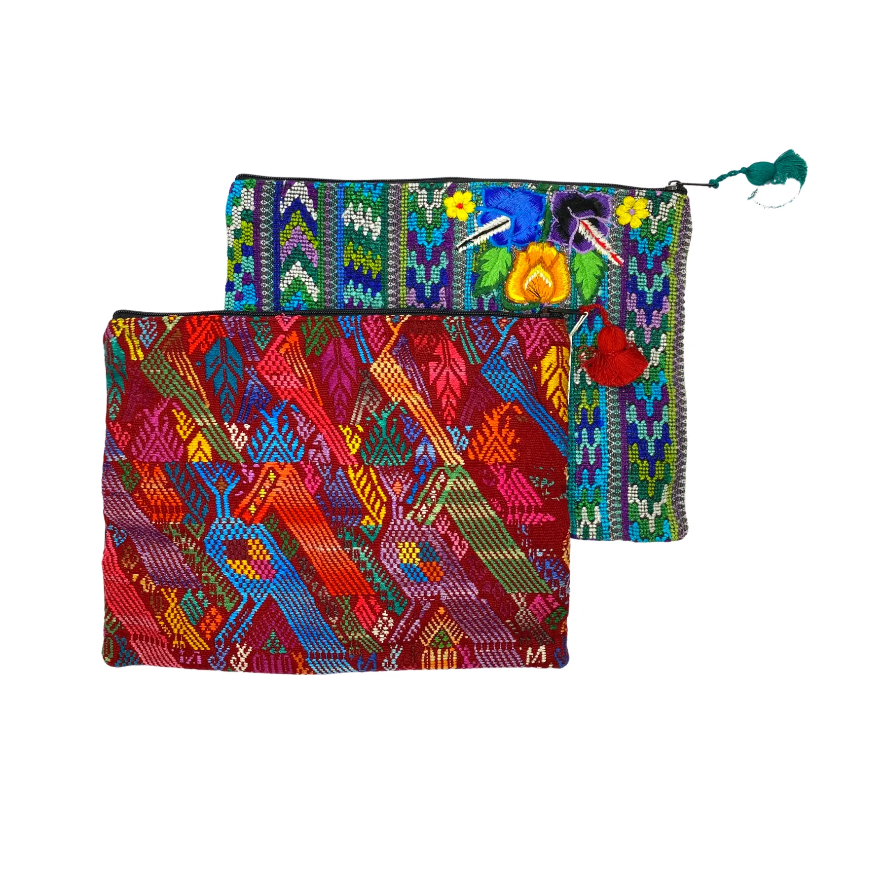 Maya Up-cycled Huipil Cosmetic One-of-a-Kind Bag - Guatemala