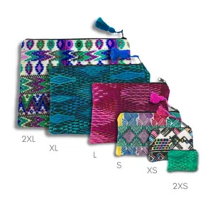 Maya Up-cycled Huipil Cosmetic One-of-a-Kind Bag - Guatemala