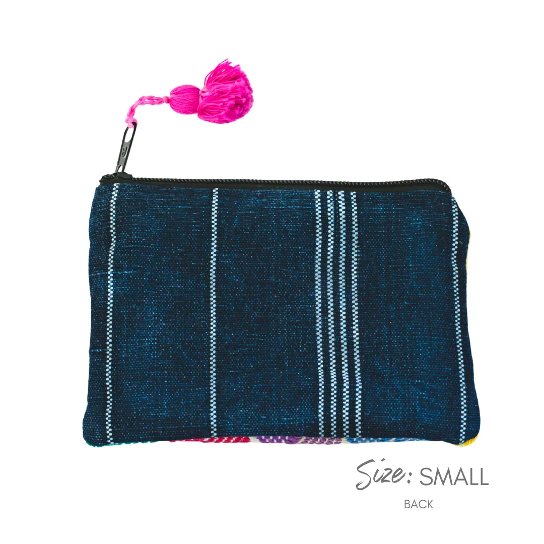 Maya Up-cycled Huipil Cosmetic One-of-a-Kind Bag - Guatemala