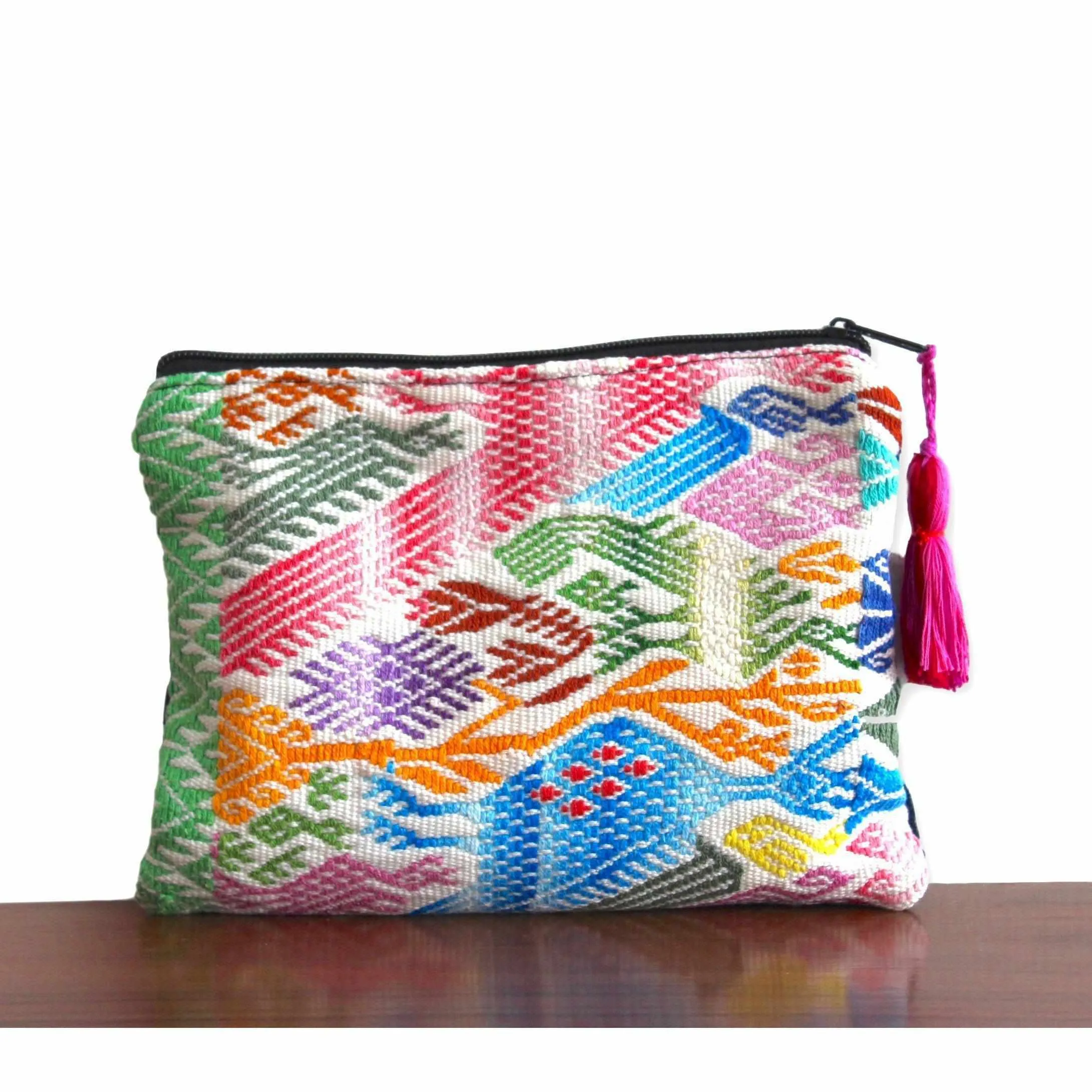 Maya Up-cycled Huipil Cosmetic One-of-a-Kind Bag - Guatemala