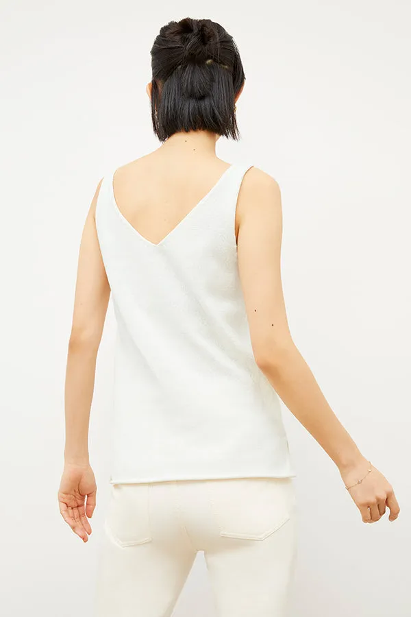 Melody Tank - Sleek Cotton :: Ivory