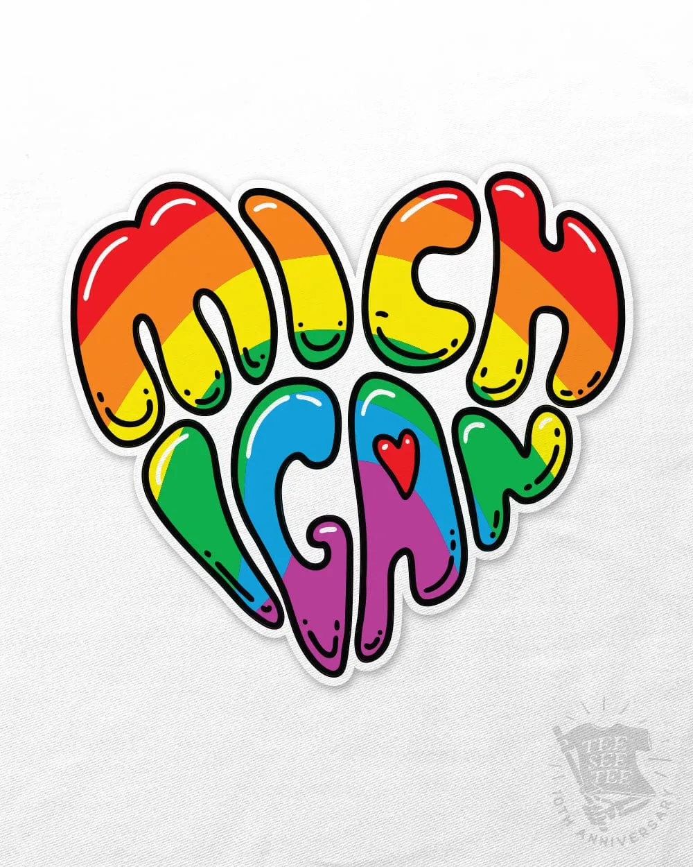 Michigan Rainbow Sticker | Tee See Tee