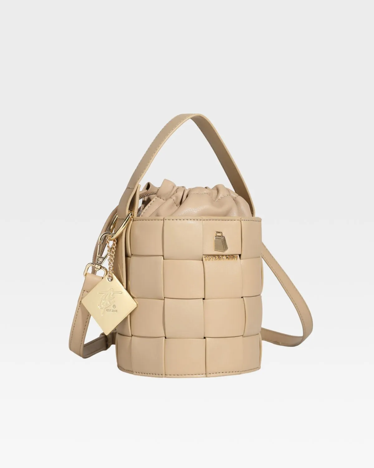 Mini Bucket Bag in Tan Brown