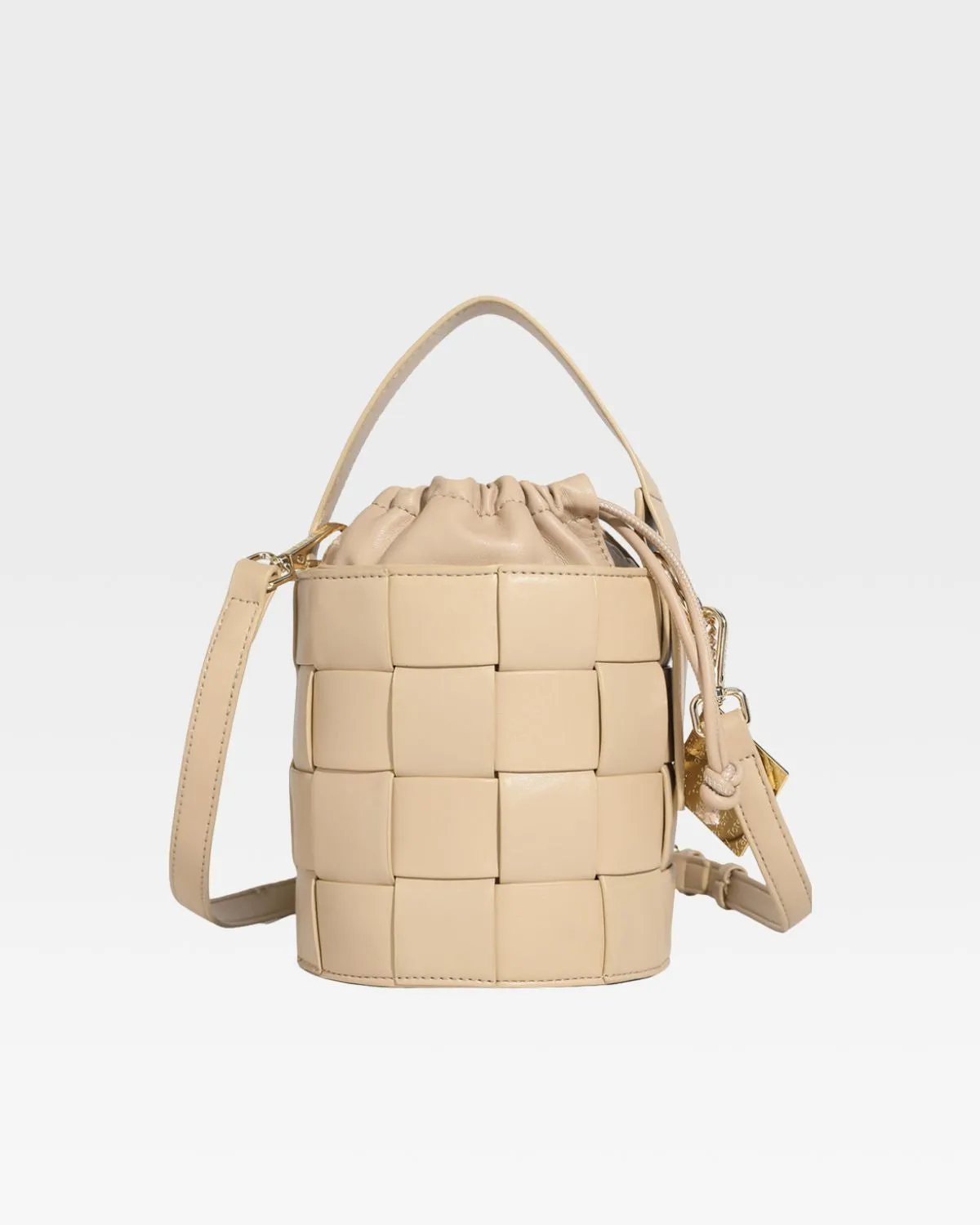 Mini Bucket Bag in Tan Brown