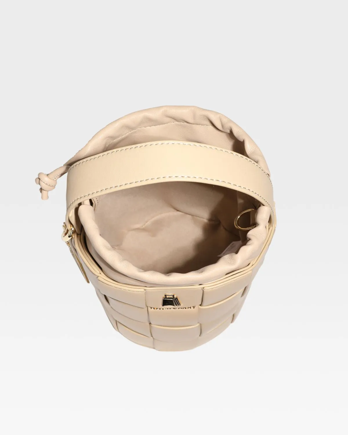 Mini Bucket Bag in Tan Brown