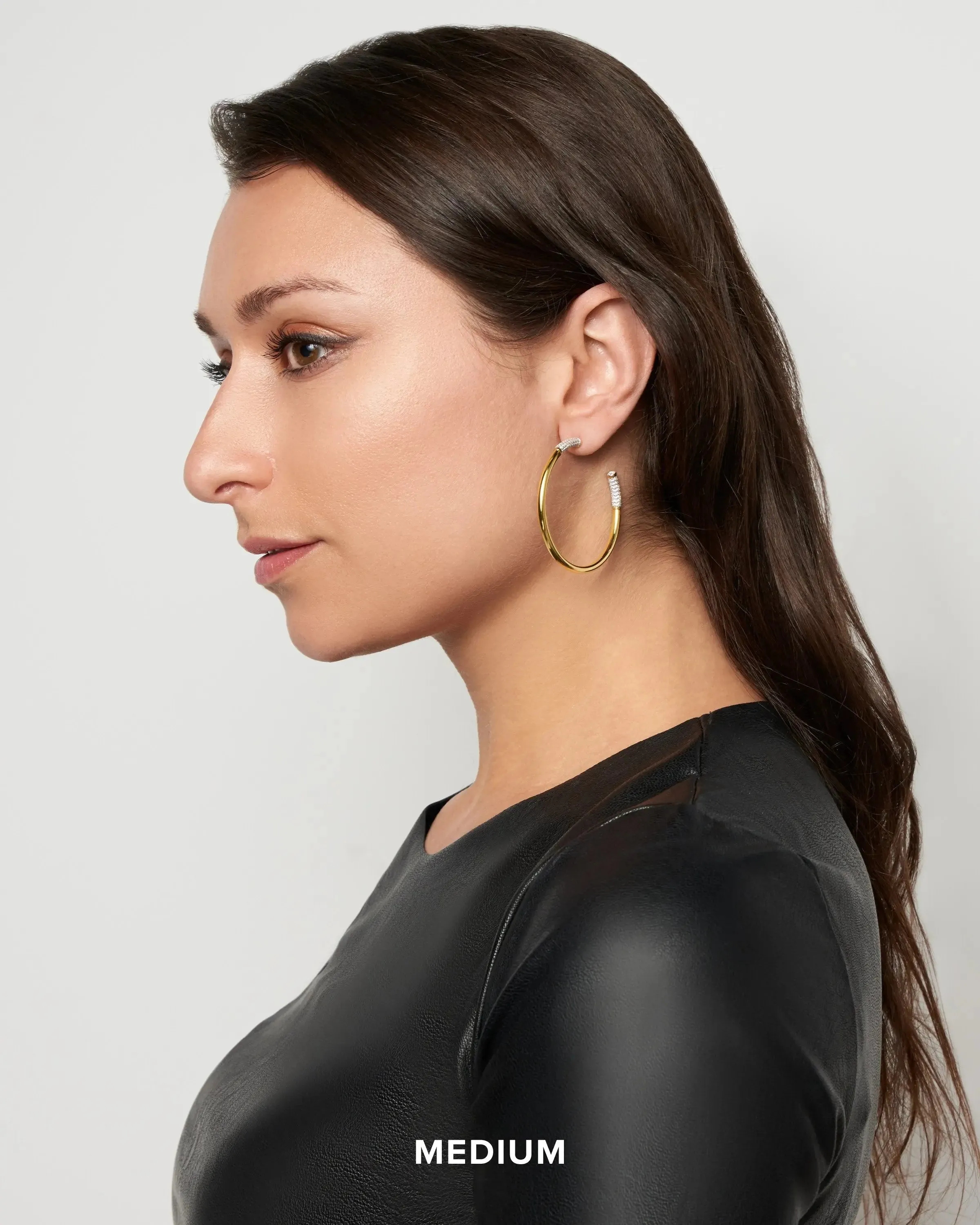 Miss Modern Sleek Hoop Earrings