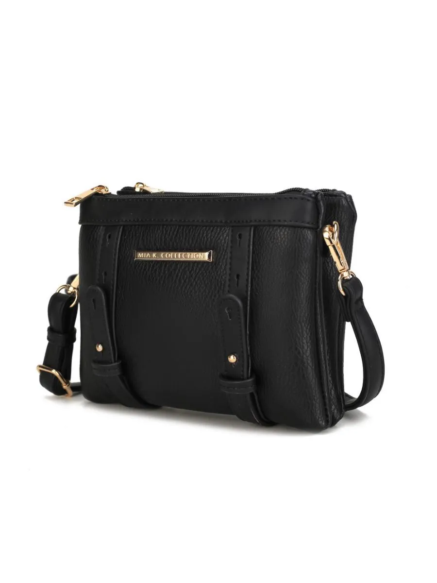 MKF Collection Elsie Multi Compartment Crossbody Bag by Mia k