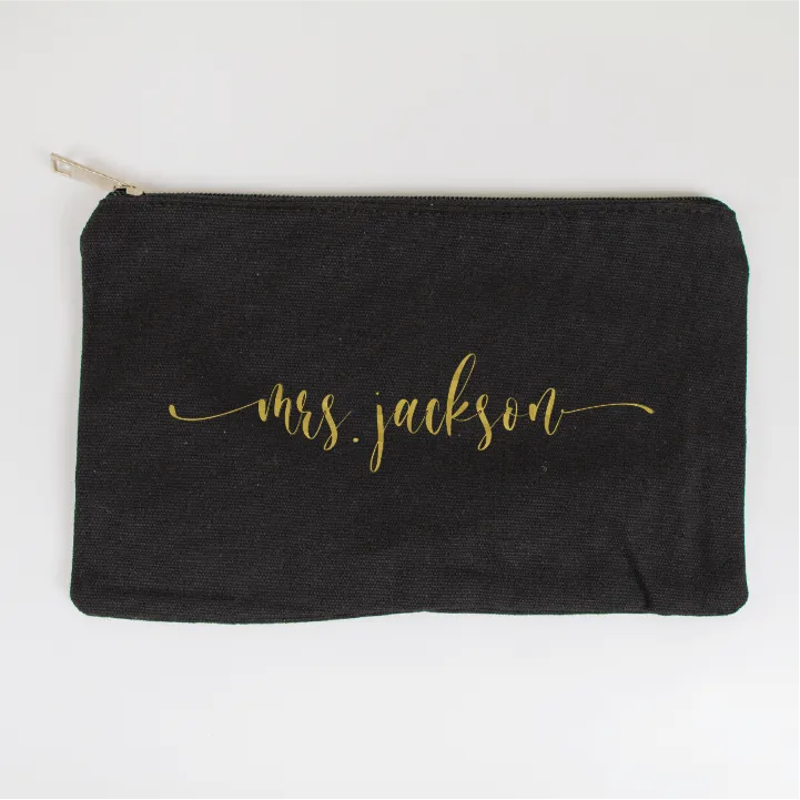 Mrs. Jackson Makeup Bag