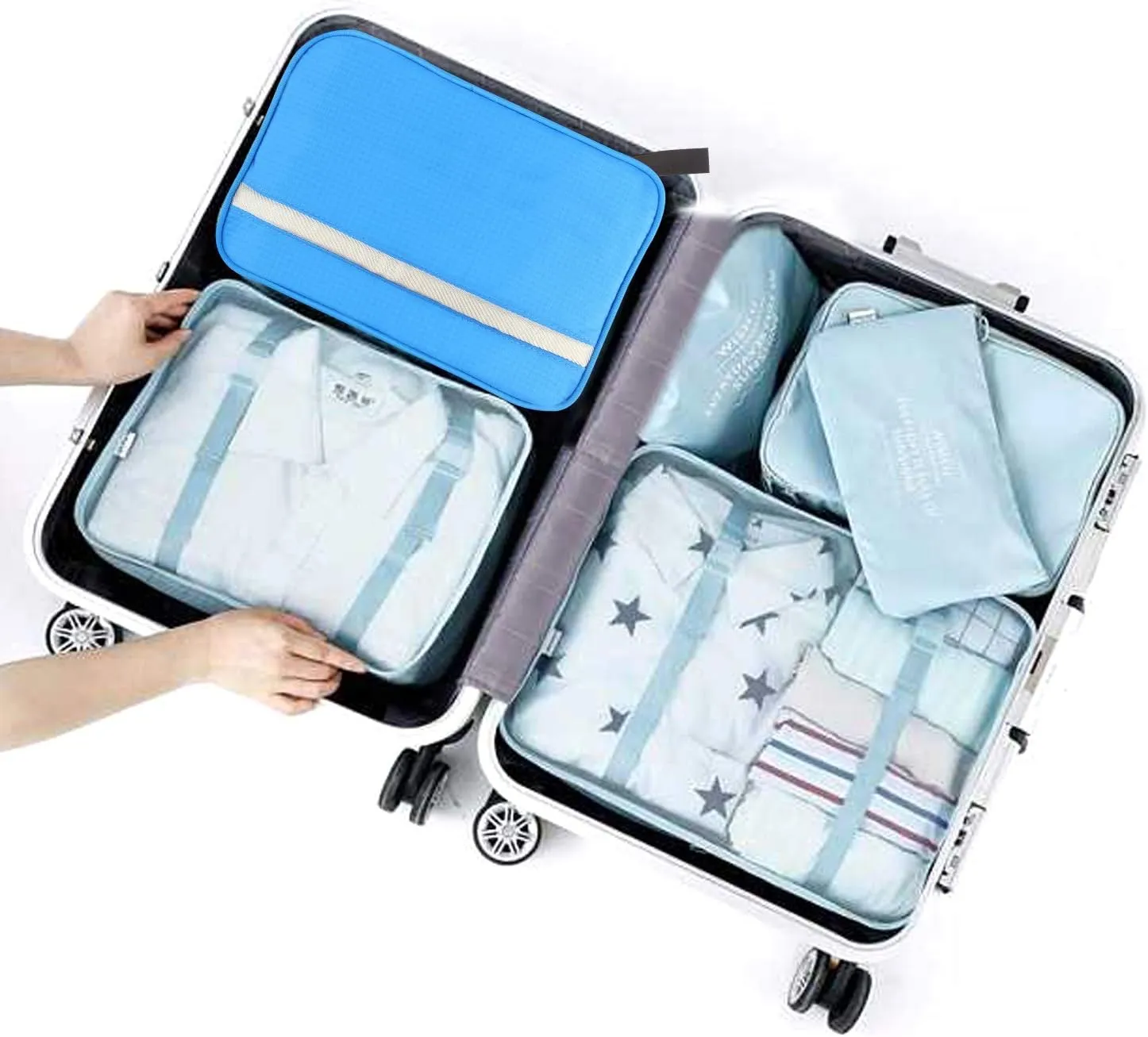 Multi Compartment Hanging Cosmetic Travel Bag