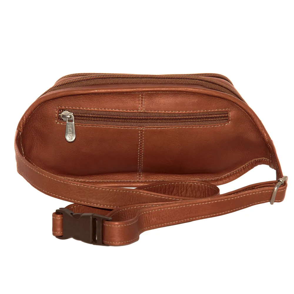 MULTI-ZIP OVAL WAIST BAG