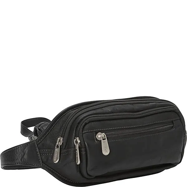 MULTI-ZIP OVAL WAIST BAG