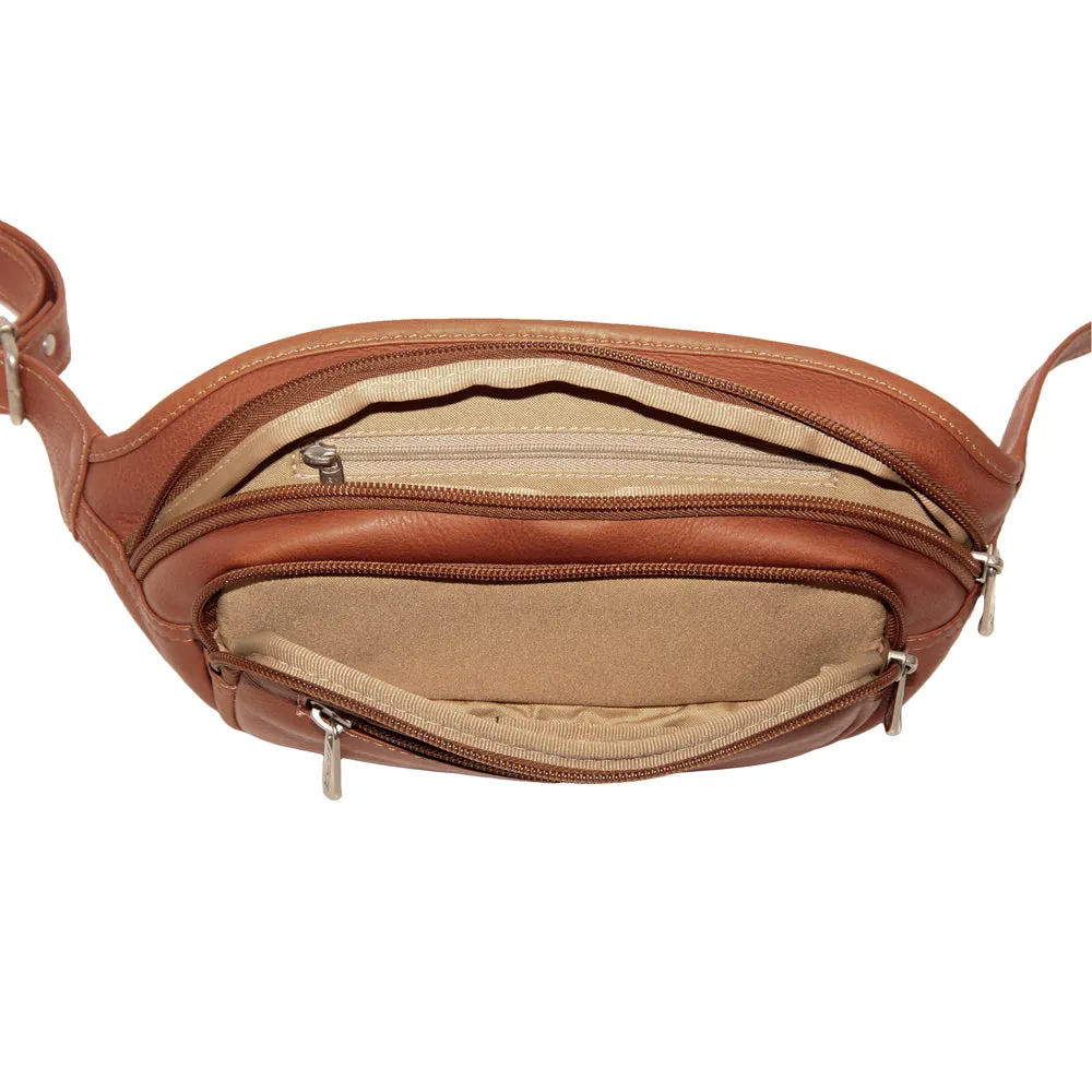 MULTI-ZIP OVAL WAIST BAG