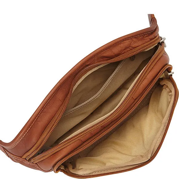 MULTI-ZIP OVAL WAIST BAG