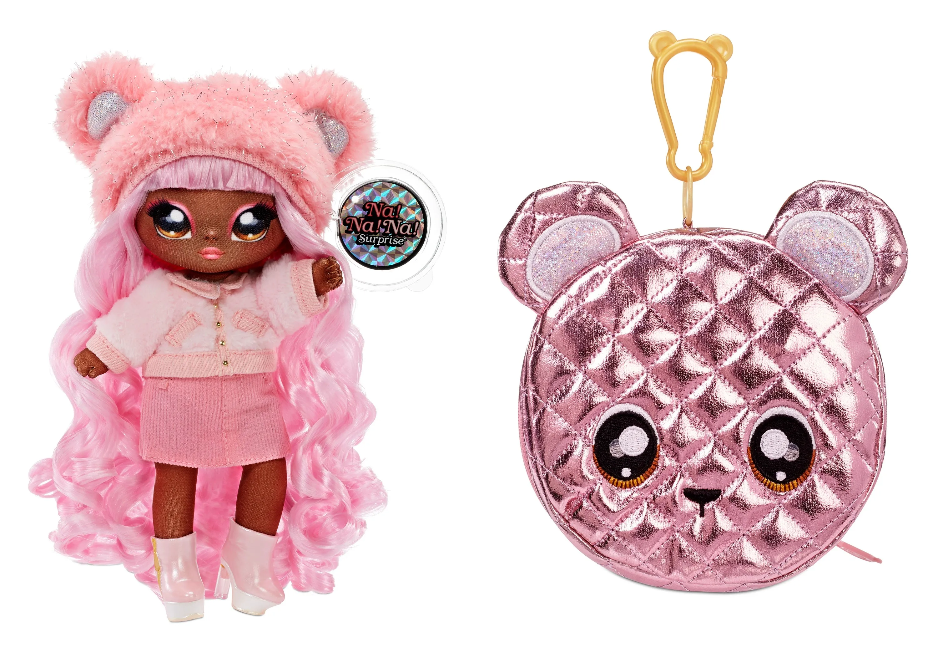 Na. Na. Na. Surprise2-in-1 Pom Doll Metallic