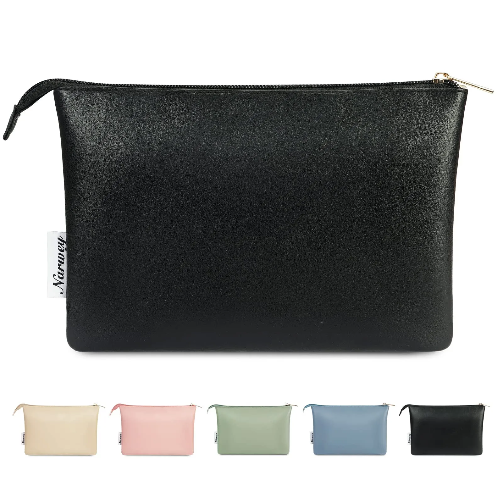 NARWEY Vegan Leather Travel Makeup Pouch - NW5808