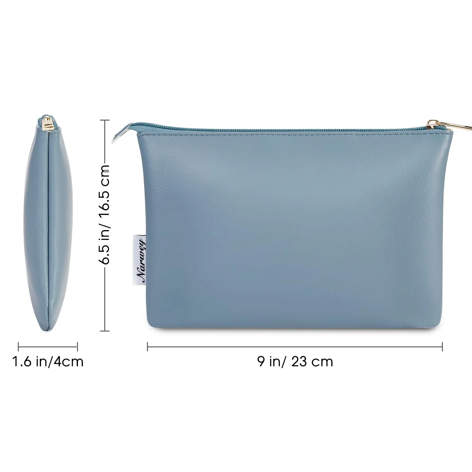 NARWEY Vegan Leather Travel Makeup Pouch - NW5808