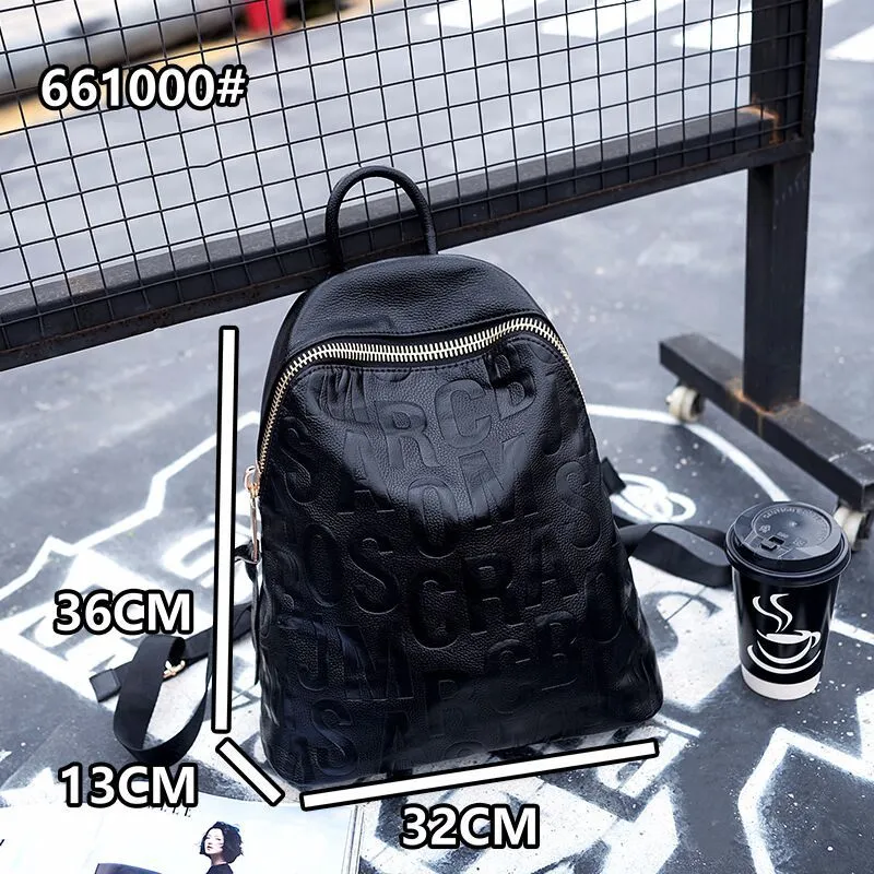 New Korean Style Trendy Backpack Genuine Leather Women's Bag First Layer Cowhide Casual Backpack One Piece Dropshipping